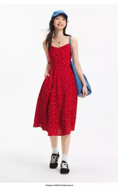 Vestido Semir para mujer, adelgazante, dulce estilo de vacaciones, nuevo vestido de verano con tiras, romántico para playa y trajes informales, 2025 en internet
