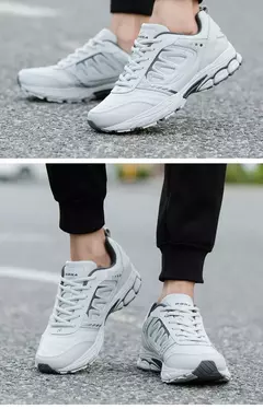 Image of BONA, nuevo estilo, zapatos para correr para hombre, zapatillas para correr al aire libre, zapatillas de senderismo, zapatos atléticos con cordones, cómodos, ligeros y suaves