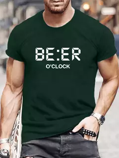 Imagen de Camiseta estampada de manga corta con cuello redondo de verano para hombre, camiseta cómoda informal, ropa de moda para hombre, camisetas gráficas