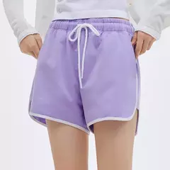 Semir-pantalones cortos de dormir para mujer, calzas blancas de estilo deportivo informal, delgadas y sueltas, para el hogar, Verano - Eleganzie