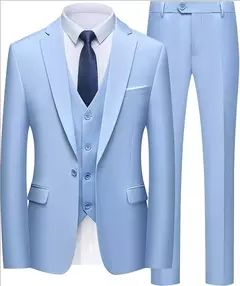 Traje elegante para hombre para boda, 3 piezas, 2 conjuntos, Blazers, chaquetas completas, chaleco, pantalones, abrigos de lujo a la moda, traje clásico Formal 2025 - Eleganzie