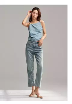 Semir Jeans Mujer Pantalones hasta el tobillo pequeños Verano 2024 Nueva versión Pantalones de pierna recta - tienda en línea