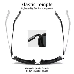 Imagen de Gafas de sol rectangulares de lujo para hombre, gafas de sol Retro de Metal Steam Punk, gafas clásicas para conducir al aire libre, gafas de verano