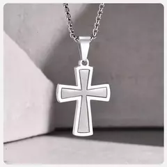 Vnox Collares con colgante de cruz de fe para hombres y mujeres, cruz decorativa para espejo trasero de coche, Collar de collares cristianos de oración - tienda en línea