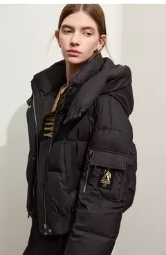 AMII-Chaqueta de plumón minimalista para mujer, Abrigo acolchado con tapa extraíble, grueso y cálido, ropa de moda para invierno, 2024, novedad de 12344192 - Eleganzie