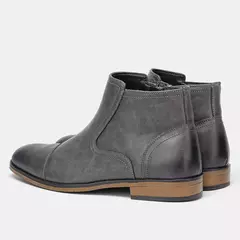 Botas cómodas de cuero al tobillo para hombres Botas para hombres Marca de moda - Eleganzie
