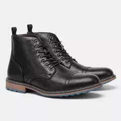 Botas de tobillo para hombre 2024, botas de cuero de marca cómodas a la moda para hombre - Eleganzie