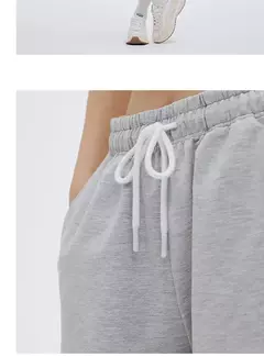 Semir-pantalones cortos de dormir para mujer, calzas blancas de estilo deportivo informal, delgadas y sueltas, para el hogar, Verano en internet