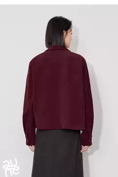 TOYOUTH-Chaqueta de pana para mujer, abrigo de invierno de manga larga con cuello tipo Polo, prendas de vestir gruesas de felpa con botones de Metal, 2024 - comprar en línea