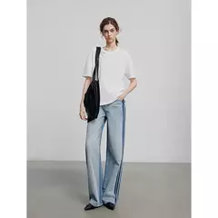 TOYOUTH Mujer Denim Jean 2025 Verano Nuevos pantalones largos 8528027
