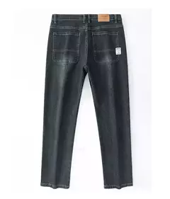 Pantalones vaqueros elásticos de cintura alta para hombre, Jeans clásicos de negocios informales para oficina, a la moda, color azul marino, otoño e invierno, nuevos - Eleganzie