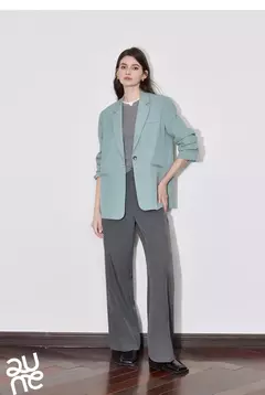 TOYOUTH-Chaqueta de mujer, traje de trabajo de manga larga de Color sólido con un botón, ropa de trabajo para oficina, otoño 2024 en internet