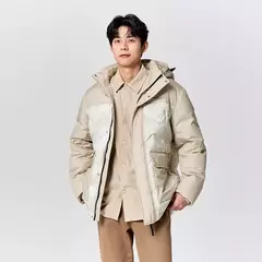 Semir-Chaqueta de plumón de longitud media para hombre, abrigo suelto con capucha, ropa de trabajo al aire libre, abrigo estampado de estilo, Invierno - Eleganzie