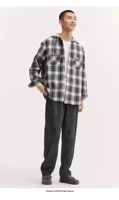Image of Semir-Pantalones informales para hombre, pantalón largo de pierna ancha, personalizado, bordado de letras, estilo callejero, novedad de otoño, 2024