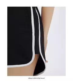 Semir-pantalones cortos de dormir para mujer, calzas blancas de estilo deportivo informal, delgadas y sueltas, para el hogar, Verano