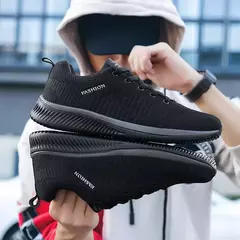 Zapatillas de correr para hombre y mujer, zapatos deportivos ligeros, clásicos, de malla, transpirables, informales, mocasines de moda en internet