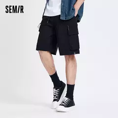 Semir-Pantalones informales de longitud media para hombre, pantalón holgado, ligero y fresco, con costura de cinco pulgadas, novedad de verano 2024 - online store
