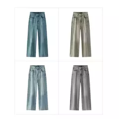 Semir Jeans Mujer Pantalones de pierna ancha de cintura alta 2025, nuevos pantalones largos de primavera, pantalones versátiles de moda de estilo callejero en internet