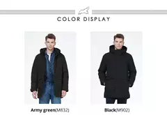 ICEbear-parka a prueba de viento para hombre, Abrigo acolchado grueso, cálido, invierno, MWD3239I, novedad de 2023 - Eleganzie