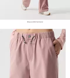 Semir-pantalones informales para mujer, pantalón de pierna ancha con cordón, estilo callejero americano, Individual, moderno y fresco, primavera