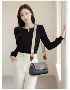 Bolso de hombro de cuero Pu de piedra para mujer, bolso para mamá, bolso cruzado a la moda para madre, bolso para axila, bolso cuadrado pequeño - tienda en línea