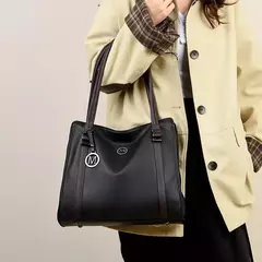 Bolsos de lujo de cuero suave para mujer, bolsos de hombro de diseñador, bolsos con asa superior de gran capacidad, bolso de compras, bolso principal