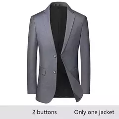 Image of Trajes de hombre para boda, alta calidad, 3 piezas, conjunto elegante de 2 trajes, Blazers clásicos de lujo, chaquetas, chaleco, pantalones, ropa Formal 2024