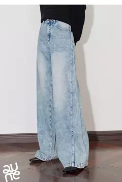 TOYOUTH mujeres Denim Jeans 2024 Otoño Invierno nueva cintura media recta pierna ancha pantalones largos en internet