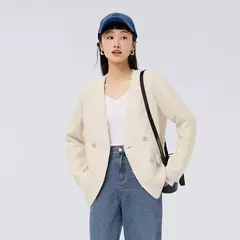 Semir-chaqueta con cuello en V para mujer, abrigo elegante con fragancia pequeña, moda para viajar, primavera 2023 en internet