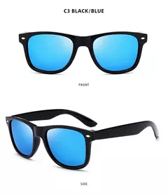 Gafas de sol polarizadas cuadradas clásicas para hombres y mujeres, gafas de sol negras Retro, gafas de sol antideslumbrantes para conducir, moda de verano para hombres y mujeres - online store