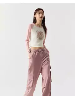 Semir-pantalones informales para mujer, pantalón de pierna ancha con cordón, estilo callejero americano, Individual, moderno y fresco, primavera
