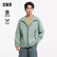 Semir chaqueta de protección solar para hombre, ligera, sensación fresca, Triple protección, Top con capucha, nueva chaqueta de verano 2025 para exteriores