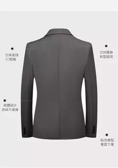 Blazer de moda para hombre, traje Formal profesional ajustado de Caballero de boda, informal de negocios, Color sólido, estilo británico
