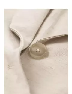 TOYOUTH-Blazer de lino para mujer, chaqueta de oficina con cuello vuelto, ropa de trabajo, novedad de verano, 2024 - comprar en línea