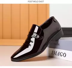 Nuevos zapatos de cuero para hombre, zapatos informales de negocios, zapatos de trabajo de oficina, mocasines Oxford con punta estrecha para fiesta y boda - comprar en línea