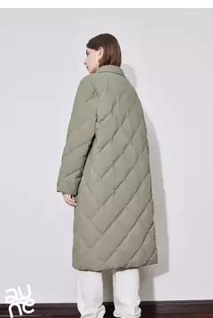 TOYOUTH-abrigo de plumas para mujer, abrigo largo medio grueso con cuello de piel nueva y botones de un solo pecho, invierno 2024 en internet