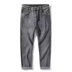 Sulee-pantalones vaqueros clásicos para hombre, Jeans azules, elásticos avanzados, rectos, de algodón, talla grande, 2024 on internet