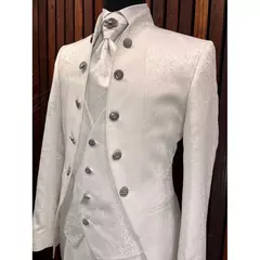 Trajes formales de Jacquard para hombre, chaqueta elegante de boda de 3 piezas, pantalones, chaleco, Blazer, conjuntos completos de alta calidad, traje para hombre, Blazer 2025 - online store