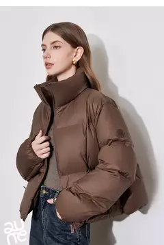 TOYOUTH-abrigo de plumón para mujer, chaqueta informal con cremallera y cuello levantado, plumón de pato blanco 20224, otoño e invierno, 90% en internet