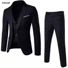 Blazers para hombre, conjuntos de 3 piezas, trajes formales elegantes para boda, chaleco completo de lujo para negocios, pantalones, Abrigos, Chaquetas clásicas