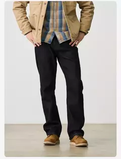 SIMWOOD 2025 primavera nuevo suelto Relax 14,2 oz tela Jeans hombres de talla grande pantalones vaqueros cálidos - Eleganzie