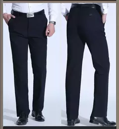 MRMT 2025, nuevos pantalones informales para hombres de mediana edad y mayores, pantalones sueltos rectos de algodón, pantalones finos y gruesos para hombres - buy online