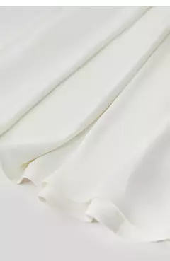 Amii-Vestidos minimalistas de verano para mujer, traje liso con cuello redondo, malla empalmada, manga larga con volantes, cintura francesa, 2024