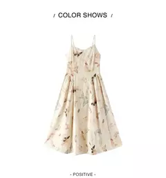 Vestido Semir para mujer, adelgazante, dulce estilo de vacaciones, nuevo vestido de verano con tiras, romántico para playa y trajes informales, 2025 - Eleganzie