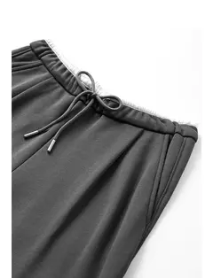 Imagen de TOYOUTH, pantalones informales para mujer, primavera 2025, nuevo estilo deportivo, pantalones largos rectos de pierna ancha con cordón brillante y cintura elástica