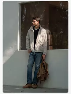 SIMWOOD 2025 Primavera Verano de gran tamaño fino ligero al aire libre chaquetas con capucha ocultas hombres chaqueta de tela arrugada on internet