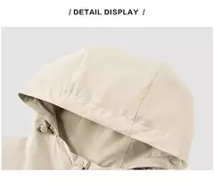 Image of Semir-Chaqueta de viento para hombre, abrigo holgado y cómodo con capucha, a prueba de tres capas, textura de moda, Primavera, 2024