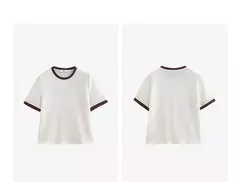 Imagen de TOYOUTH Camiseta de manga corta para mujer, camisetas nuevas de primavera 2025 8521006