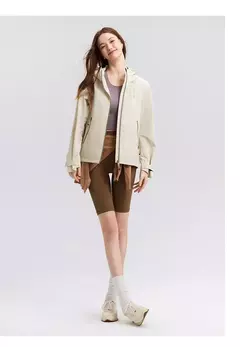 Semir prendas de vestir exteriores para mujer a prueba de viento de tres pruebas primavera 2025 nueva chaqueta con capucha de manga raglán a la moda - Eleganzie