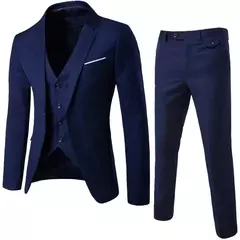 Trajes de hombre para negocios, boda, Blazers elegantes, 2 piezas, 3 conjuntos, Ternos formales completos, ropa de matrimonio, pantalones, chaquetas, disfraz de lujo en internet